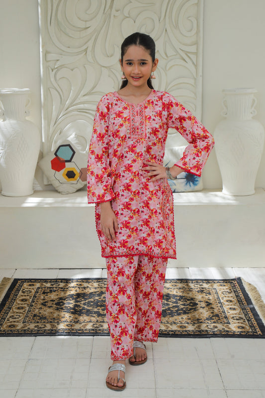 Blush Pink 2Pcs Co Ord Set KST 200
