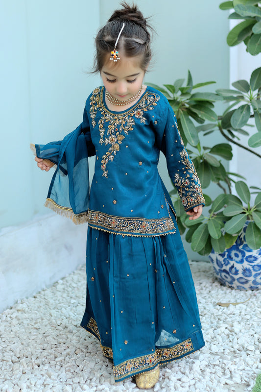 Saphire Blue Lehenga KL 009