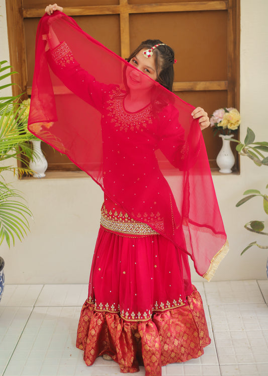 Deep Pink Lehnga-KL 014