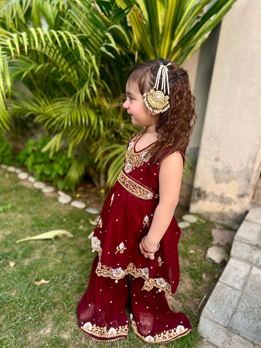 Cardinal Red Gharara -KG 022