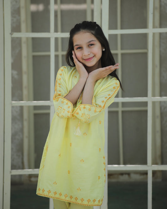 Yellow Kurta Set KST 183