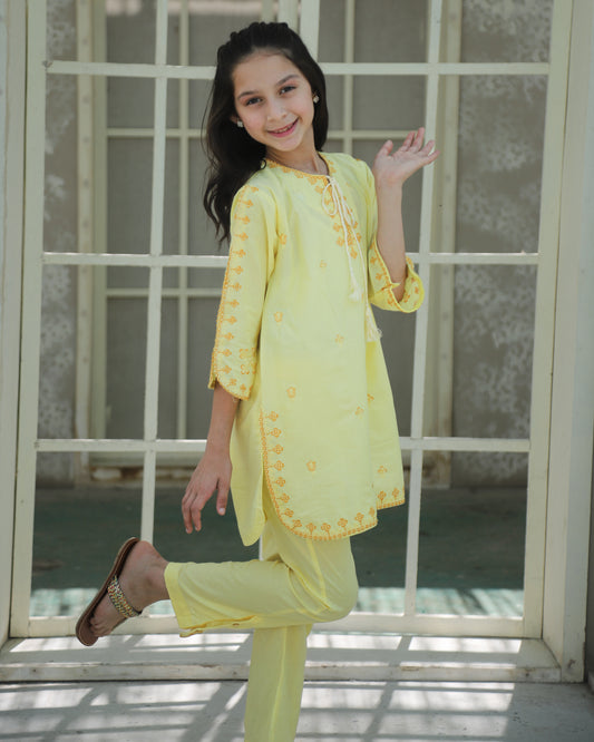Yellow Kurta Set KST 183
