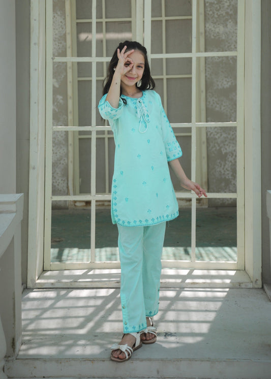 Arctic Blue Kurta Set KST 184