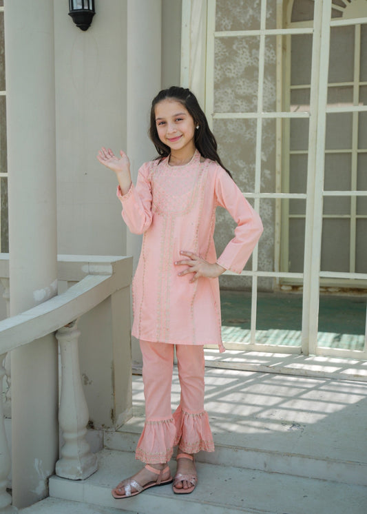 Cherry Blossom Pink Kurta Set KST 185