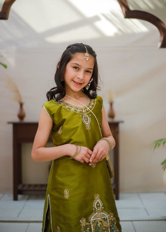 Apple Green Lehenga Choli KL 016