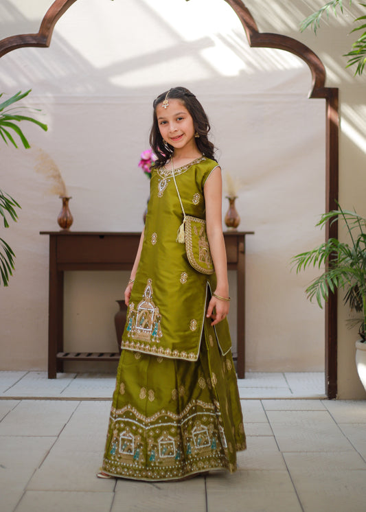 Apple Green Lehenga Choli KL 016