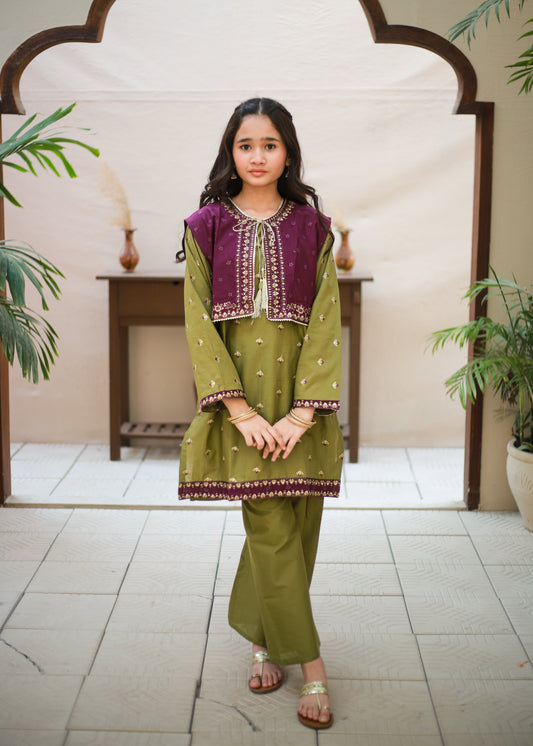Purple Koti Style & Straight Trouser KST 165