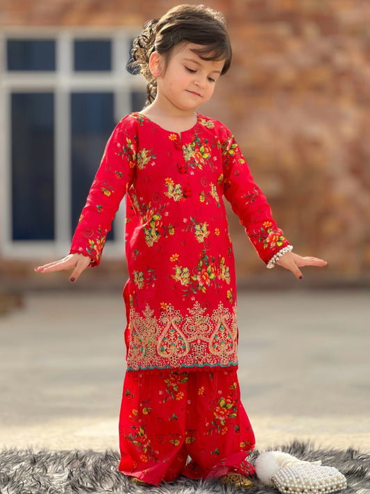 Tomato Red 2ps Ghararaa Set KST 152