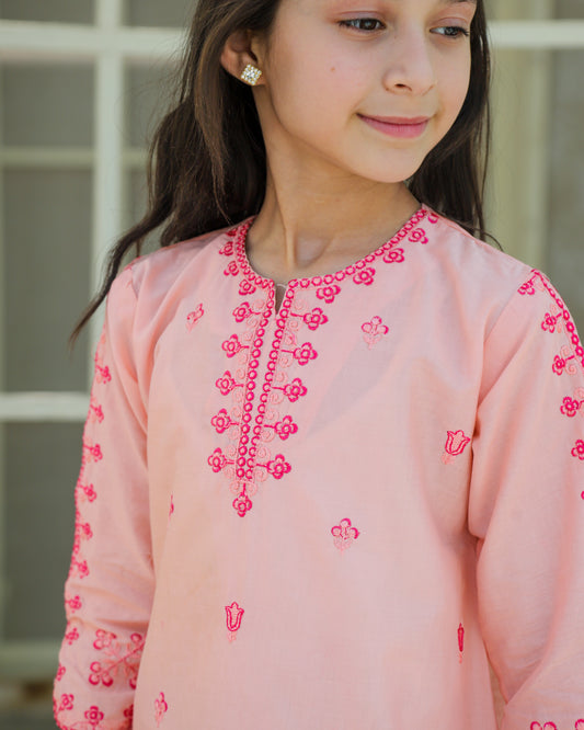 Petal Pink Kurta Set KST 188