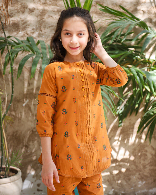 Pumpkin Orange Kurta Set KST 191