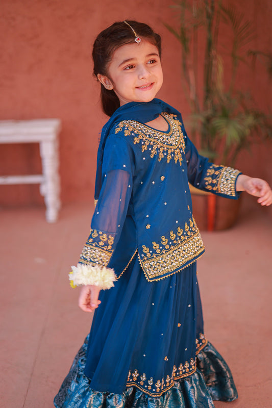 Blue Lehenga-KL 003
