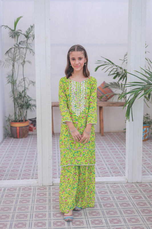 Lemon And Green 2pcs Suit-KST 008
