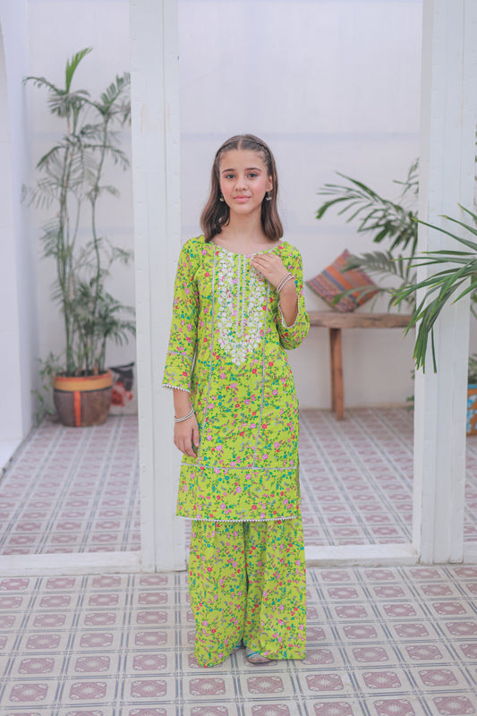 Lemon And Green 2pcs Suit-KST 008