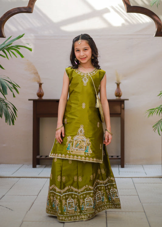 Apple Green Lehenga Choli KL 016