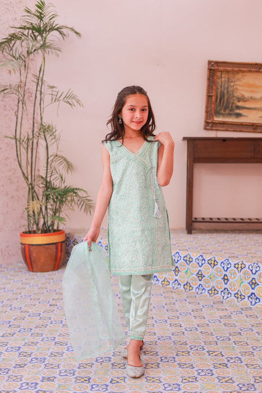 Mytth Green Angrakha 3Pcs-KST 041