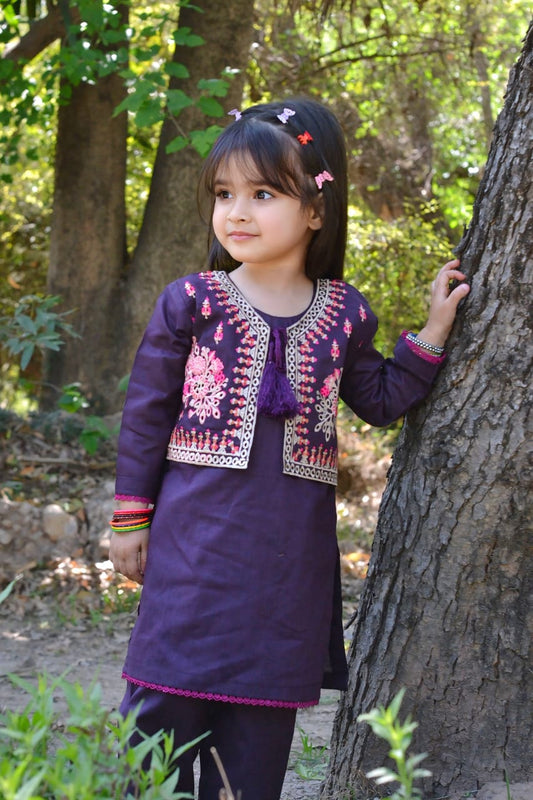 Purple Margenta 2pcs Suit-KST 022