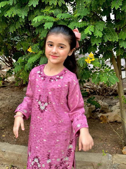 Fuchsia Pink 2 Pcs Suit KST 091