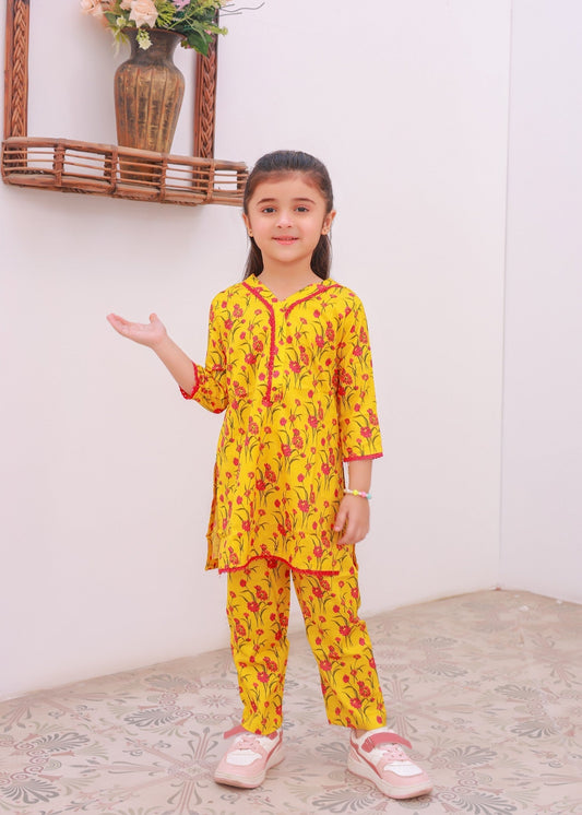 Lemon Yellow 2pcs Suit-KST 029