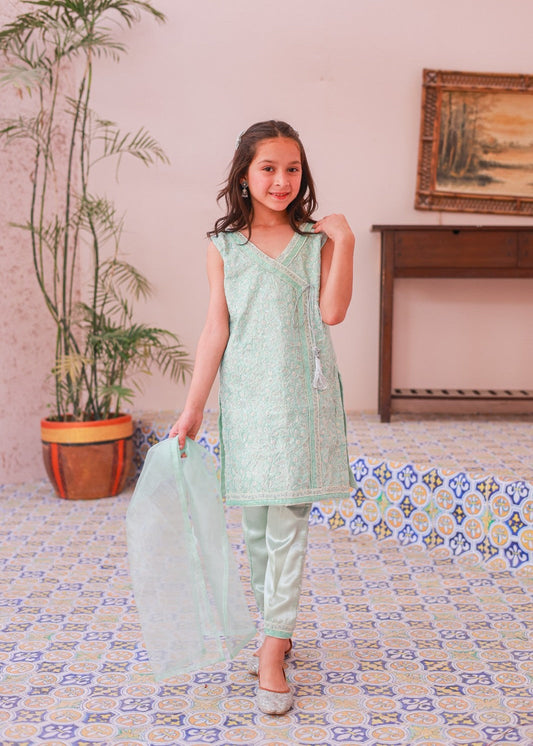 Mytth Green Angrakha 3Pcs-KST 041