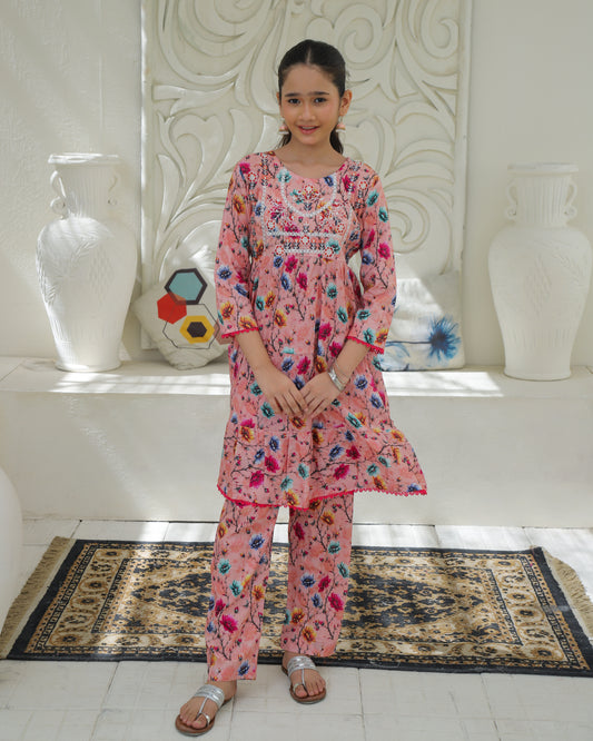 Pink 2Pcs Co Ord Set KST 201