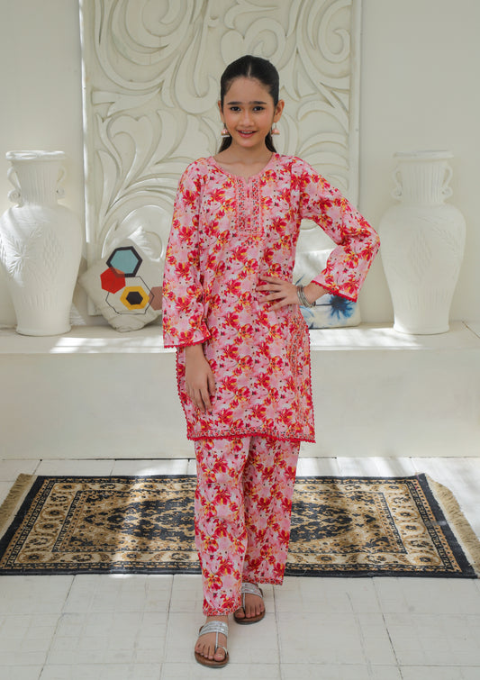 Blush Pink 2Pcs Co Ord Set KST 200