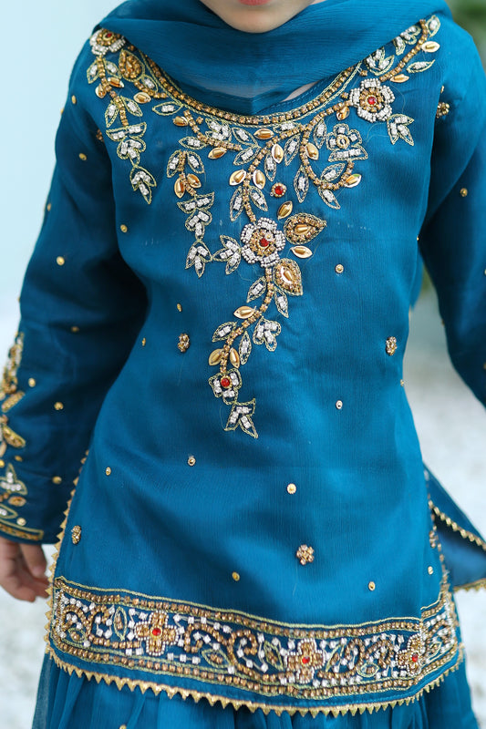 Saphire Blue Lehenga KL 009