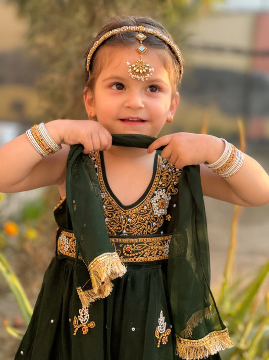 Forest Green Gharara -KG 024