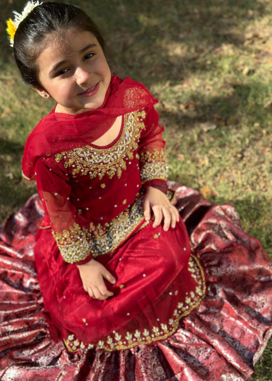 Maroon Lehnga-KL 006