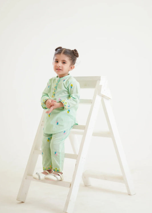 Mint Green Frock & Straight Trouser KST 162