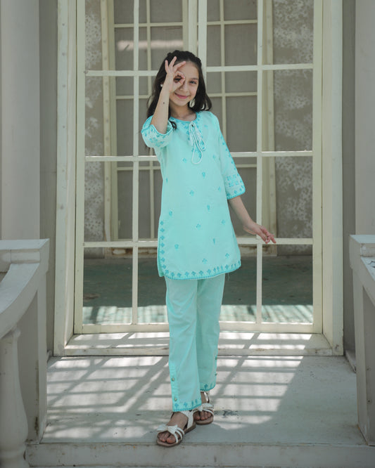Arctic Blue Kurta Set KST 184
