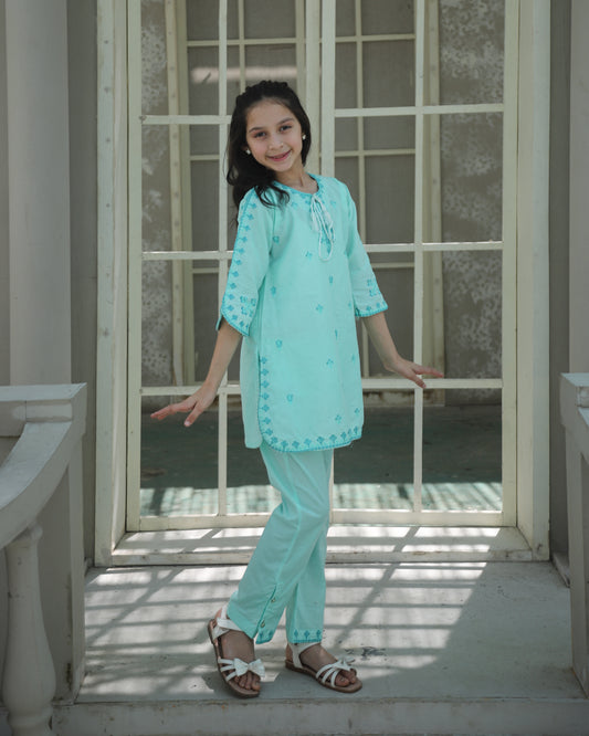 Arctic Blue Kurta Set KST 184