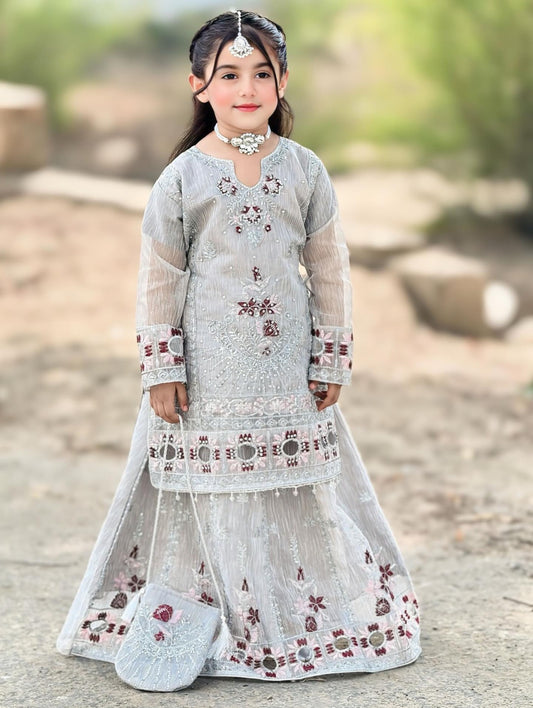 Pastel Grey Lehenga KL 025