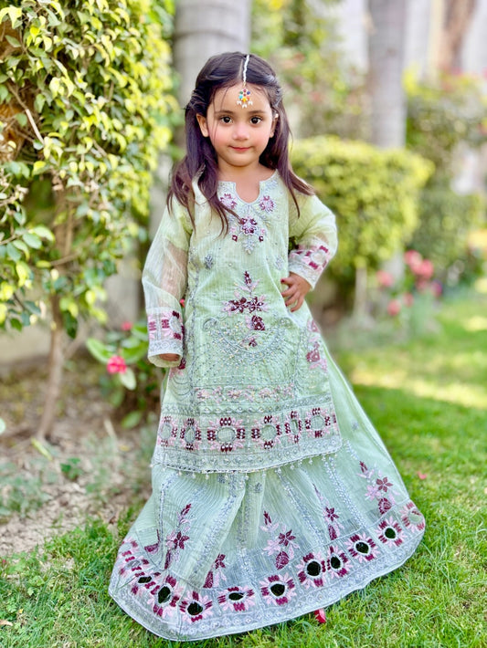 Tea Green Lehenga KL 026