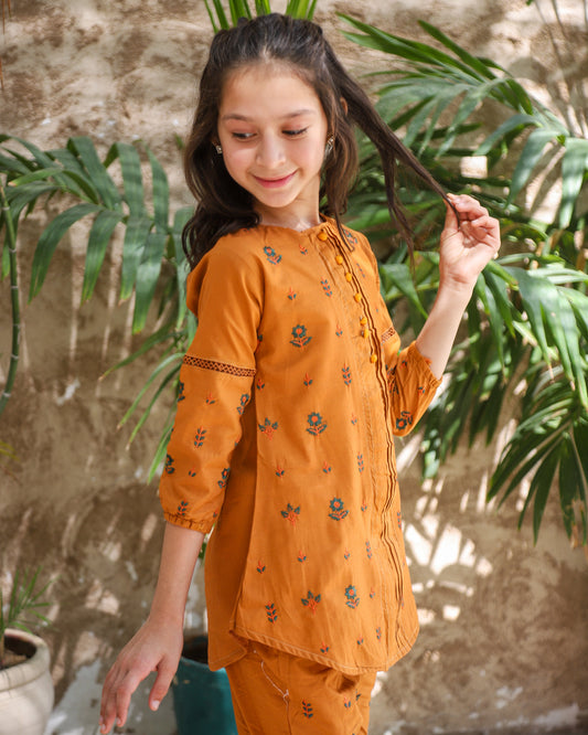 Pumpkin Orange Kurta Set KST 191