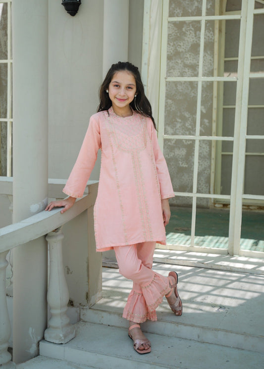 Cherry Blossom Pink Kurta Set KST 185