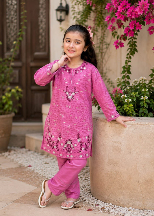 Fuchsia Pink 2 Pcs Suit KST 091