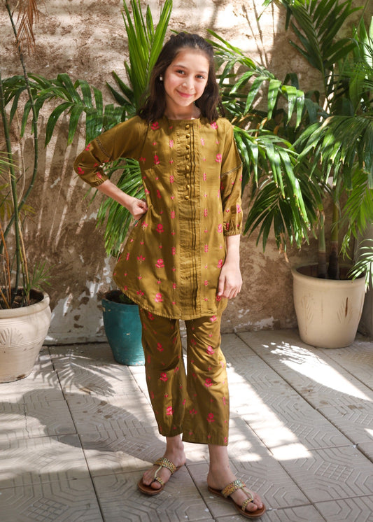Hazelwood Brown Kurta Set KST 190