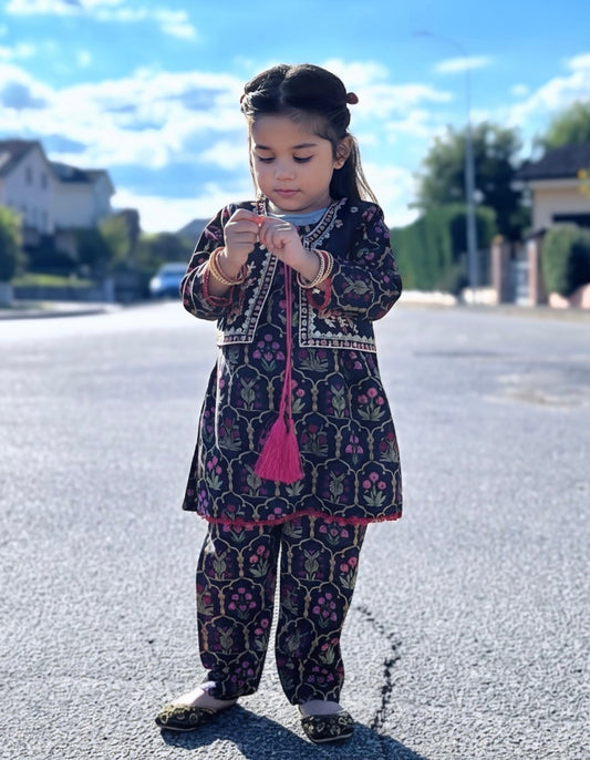 Black Koti Style 2pcs Suit-KST 056