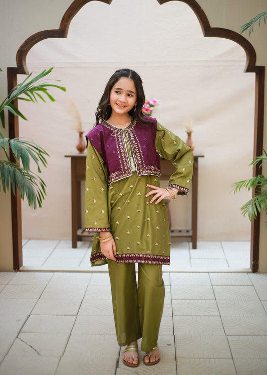 Purple Koti Style & Straight Trouser KST 165