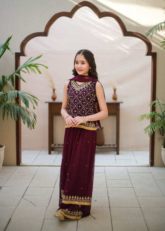 Purple Lehenga KL 022