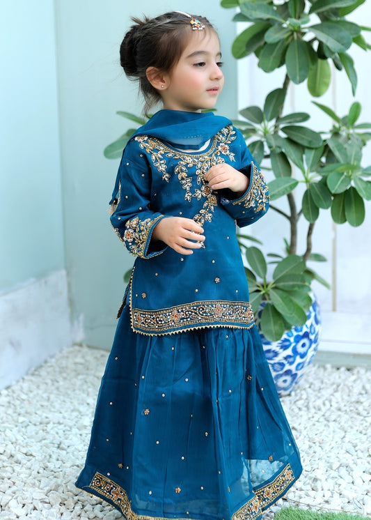 Saphire Blue Lehenga KL 009