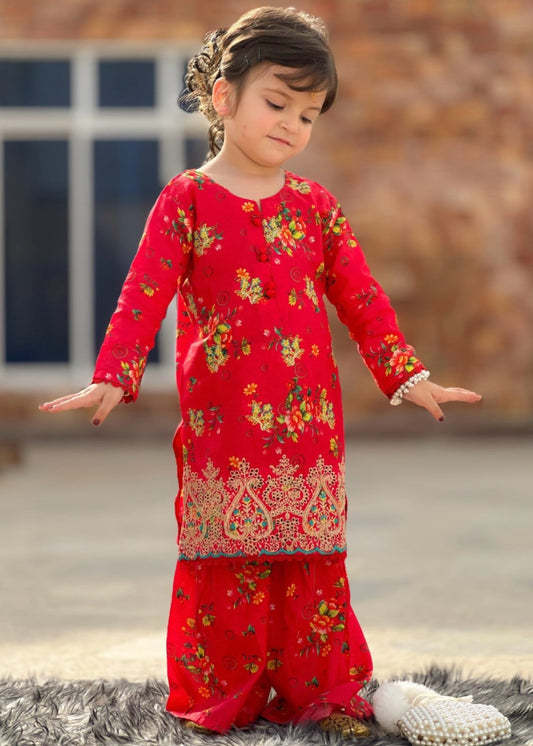 Tomato Red 2ps Ghararaa Set KST 152