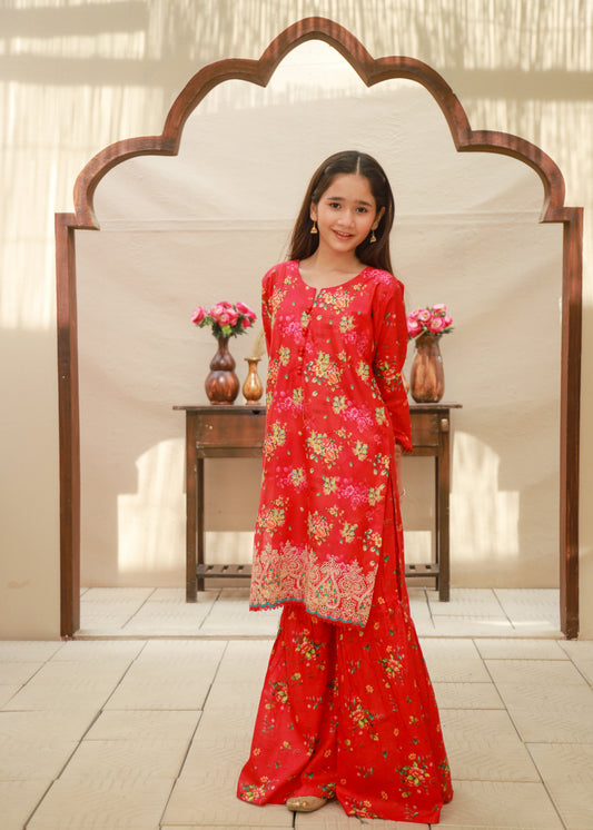 Tomato Red 2ps Ghararaa Set KST 152