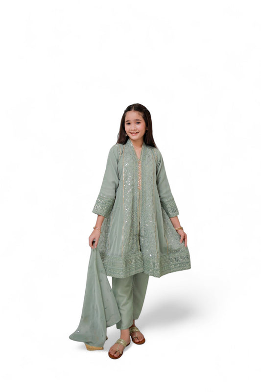 Moss Green frock KST 069