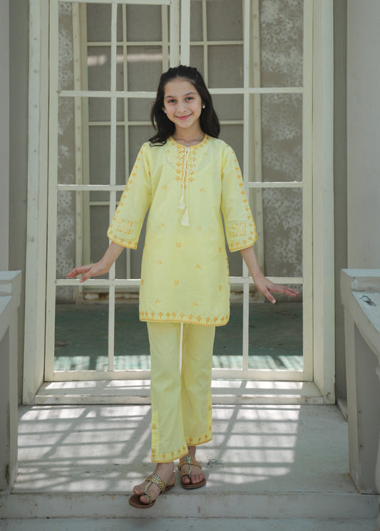 Yellow Kurta Set KST 183