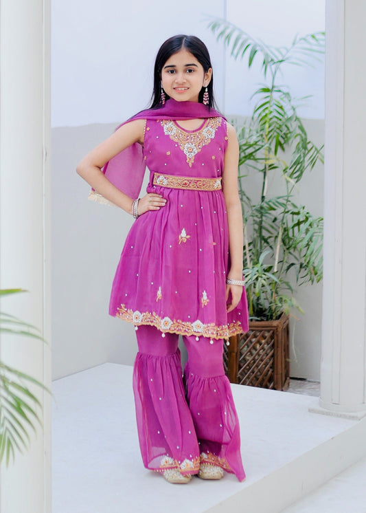 Ultra Pink  Gharara -KG 023