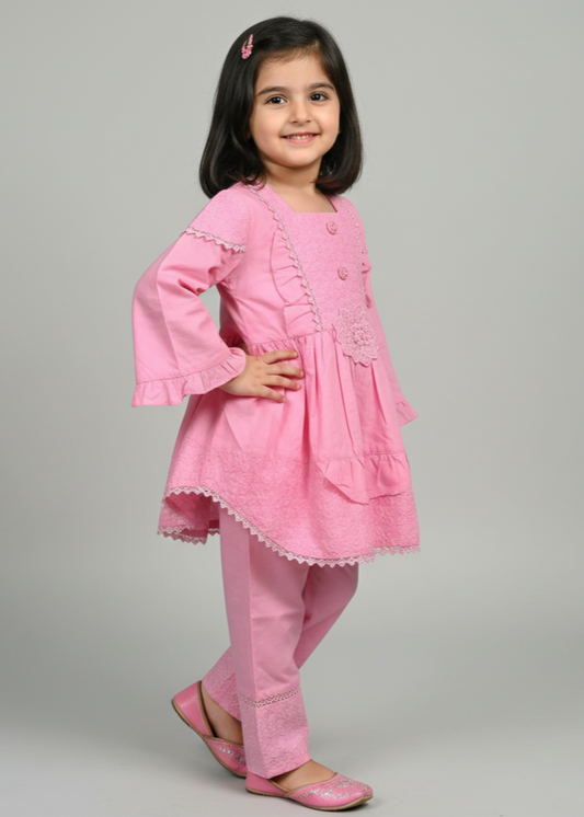 Bubblegum Pink Short Frock KST 106