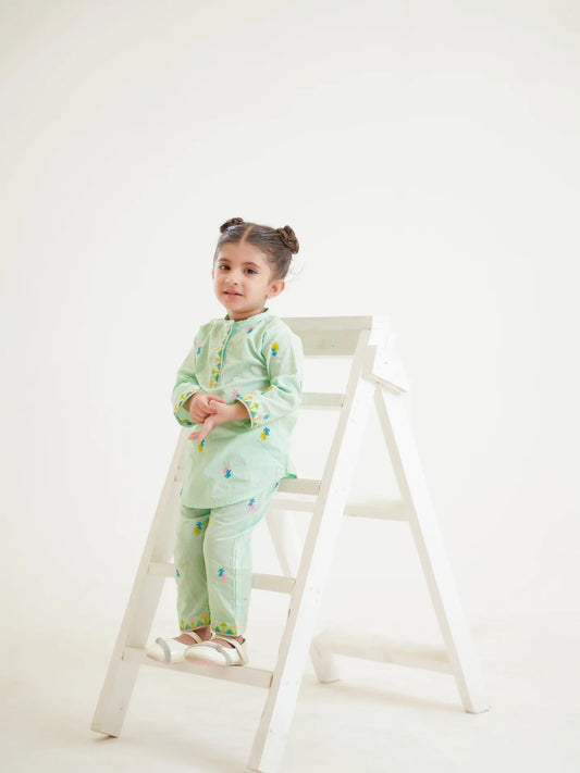 Mint Green Frock & Straight Trouser KST 162